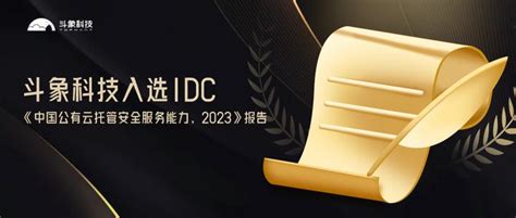 斗象mss实力入选idc《中国公有云托管安全服务能力》报告 知乎