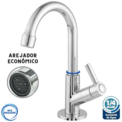 Torneira Banheiro Lavatorio Lavabo Inox Cromada Abs 1 4 Volta Shopee