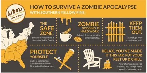 INFOGRAPHIC How To Survive A Zombie Apocalypse Wood It S Real