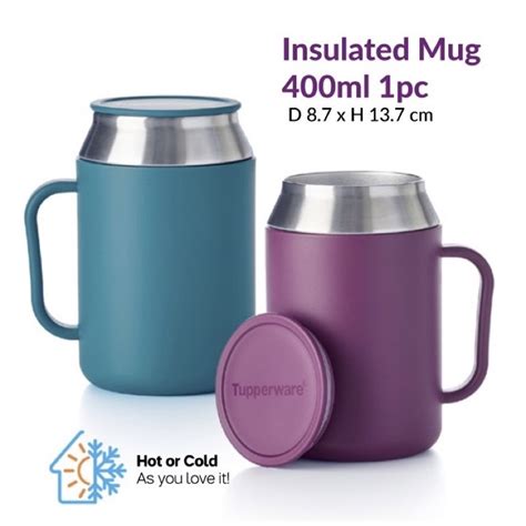 Ready Stock Tupperware Insulated Mug 400ml 1pc Shopee Malaysia