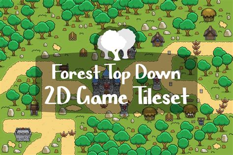 Summer Farm Top Down 2d Game Tileset Game Art