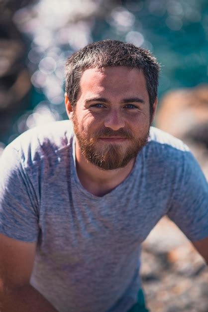 Premium Photo Happy Man 30 Years Old On The Ocean