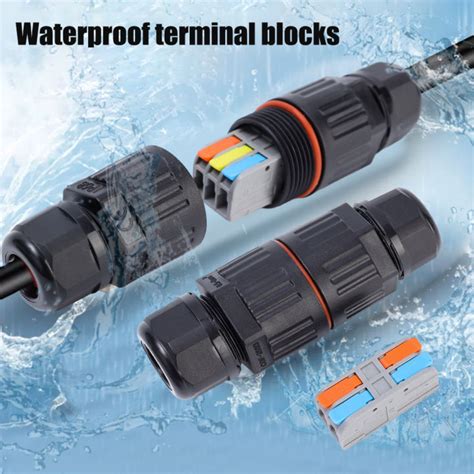 Electrical Waterproof Connector Wire Cable Outdoor Plug Straight Quick