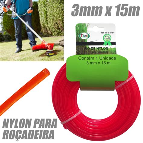 Fio De Nylon Para Ro Adeira Mm X M Pe As Shopee Brasil