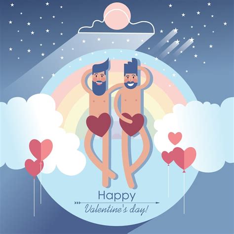 Premium Vector Cute Gay Couple Naked