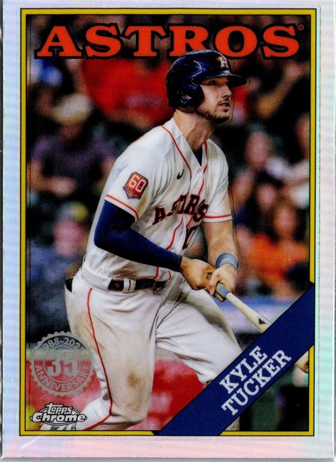 Topps Chrome Kyle Tucker Th Anniversary Refractor Houston Astros