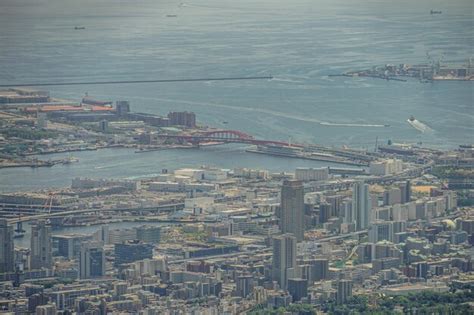 Premium Photo | Rokko island seen from mt rokko