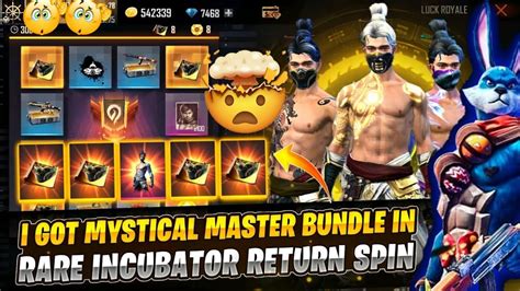 Free Fire New Mystical Master Incubator Bundle Golden Shade Bundle In