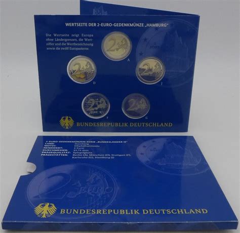 Bundesrepublik Deutschland BRD 10 Euro 5 X 2 Euro 2022 A J 2 Euro