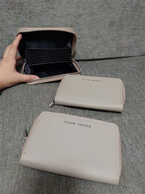 Nude Credit Card Holder And Purse On Carousell