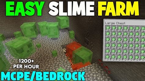 Most Easy Slime Farm Minecraft 1 20 Pocket Edition Youtube