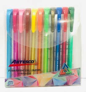 Bolígrafos ARTESCO TRIMAX GEL 12 Colores PAPER SHOP ECUADOR