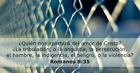 Romanos 8 35 Versículo de la Biblia DailyVerses net