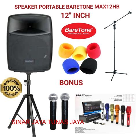 Jual Speaker Aktif Baretone Inch Max Hb Protable Max Hb Speaker