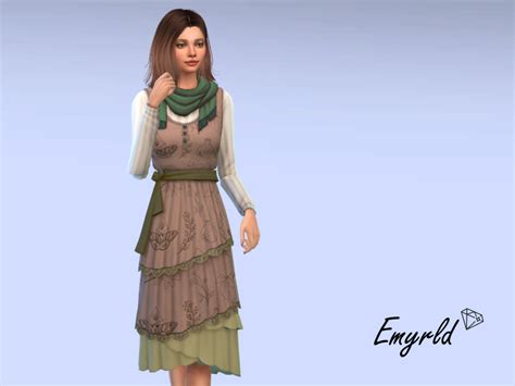 The Sims Resource Fairycore Cold Weather Dress Requires Realms Of Magic