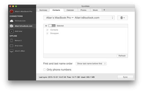 An Easy To Sync Outlook Contacts With Mac Os X For Free