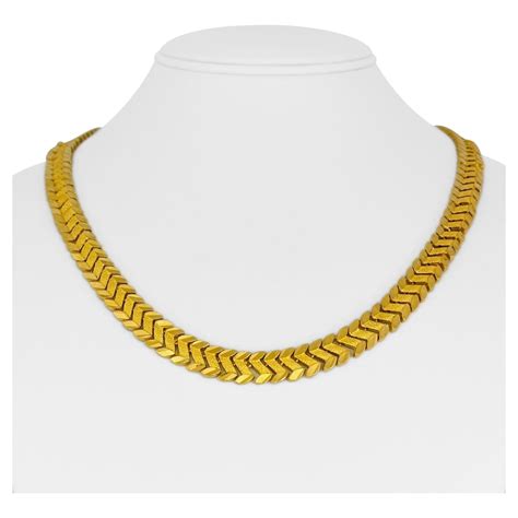 Heavy Solid 18 Karat Yellow Gold Round Link Necklace For Sale At 1stdibs