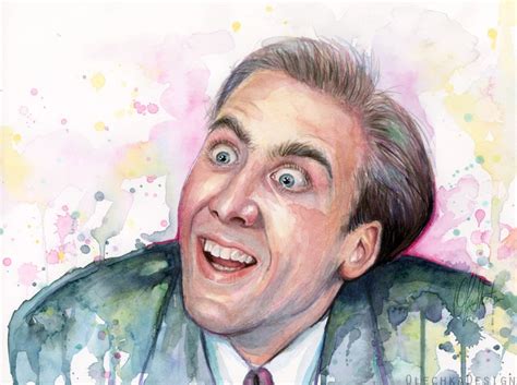 Nicolas Cage Meme, You Don't Say, Watercolor Painting, Art Print, Meme ...