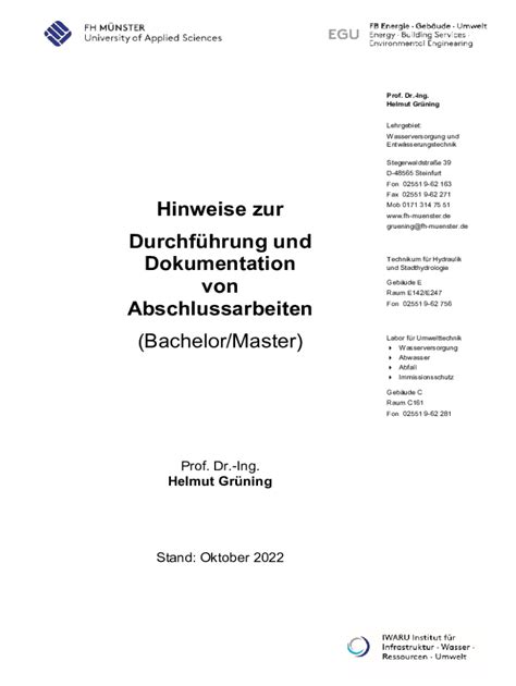 Ausf Llbar Online Hinweise Zur Durchfhrung Und Dokumentation Von