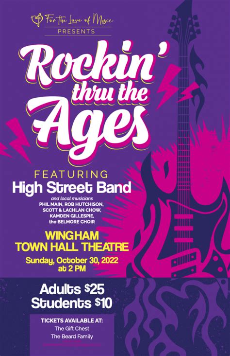 Rockin Thru The Ages Wingham Town Hall Theatre