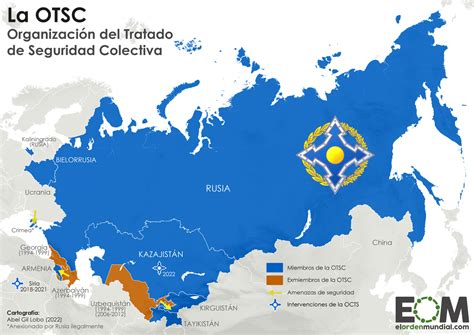 El Mapa De La OTSC La OTAN Rusa Mapas De El Orden Mundial EOM