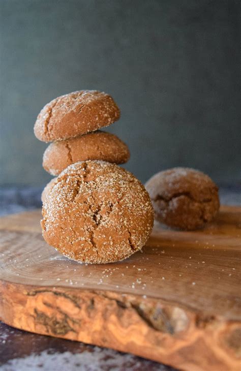 Soft Gingerbread Crinkle Cookies With Ginger And Molasses