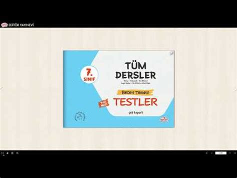 S N F T M Dersler Beceri Temelli Testler Youtube