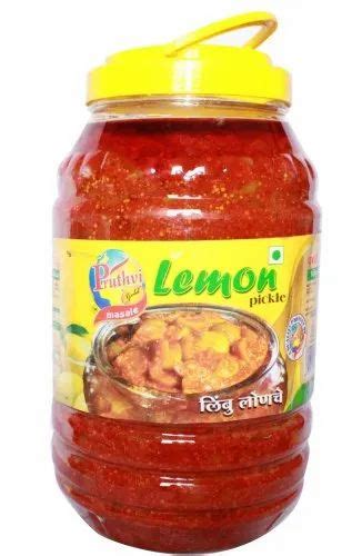 Pruthvi Gold Lemon Pickle Packaging Type Plastic Jar At Rs 140 Kg In Kolhapur