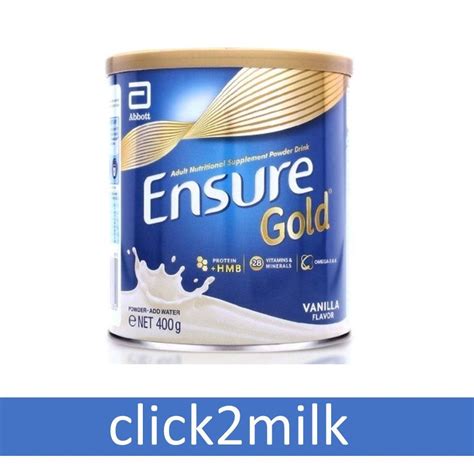 Ensure Gold Vanilla 400g Powdered Milk June 2024 Exp Click2milk