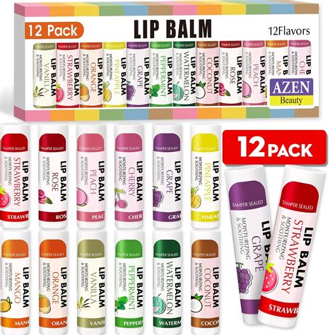 amazoncom azen  pack lip balm bulk moisturizing lip balms  dry