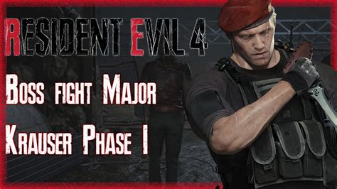 Resident Evil 4 Remake Major Krauser Phase 1 Bossfight ONLYDeutsch