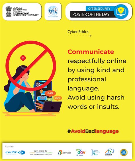 Avoid Bad Language Cyber Aware Digital Naagrik