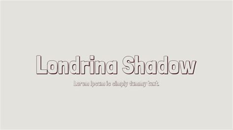 Londrina Shadow Font : Download Free for Desktop & Webfont