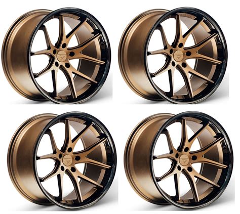 Ferrada Fr2 Wheels For C6 C7 Corvettes Matte Bronze W Black Lip