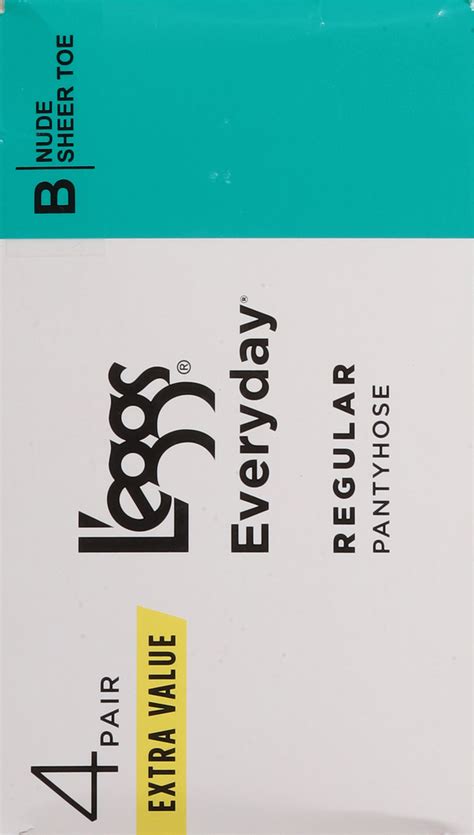 L Eggs Everyday Pantyhose Regular Nude B Extra Value Planogram Right