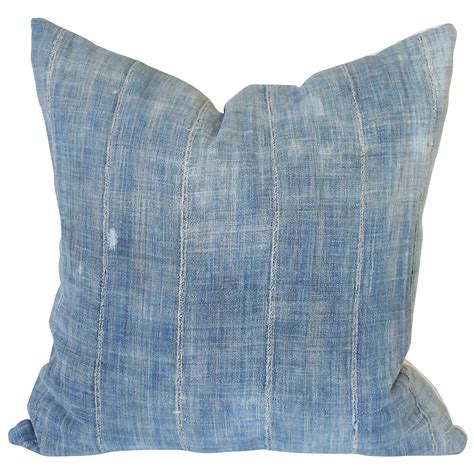 Home D Cor African Geometric Indigo Mud Cloth Pillow Tie Dye Mud Cloth