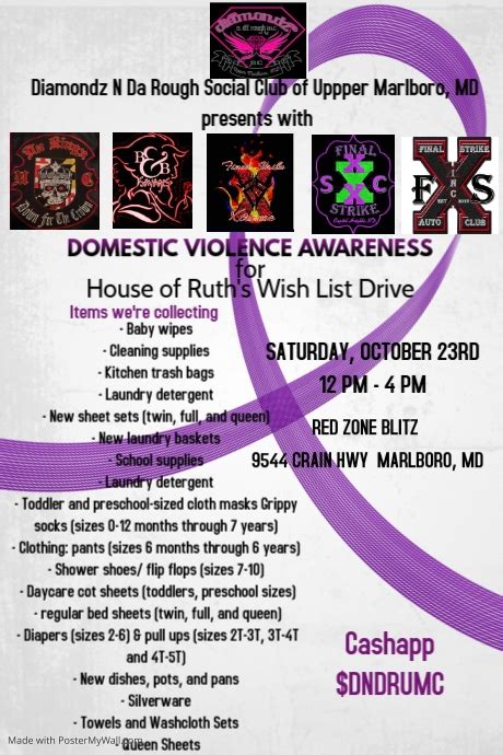 Copy Of Copy Of Domestic Violence Awareness Event Flyer Postermywall