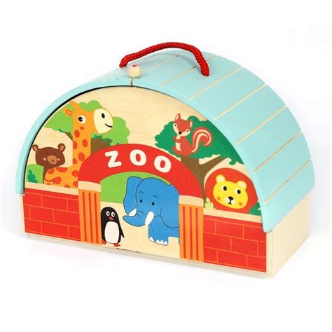 Zoo Play Set Wooden Toy - The Laser Boutique