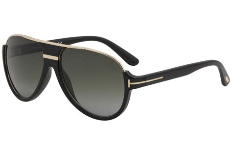 Tom Ford Dimitry Mens Tf334 Tf 334 01p Shiny Black Pilot Sunglasses