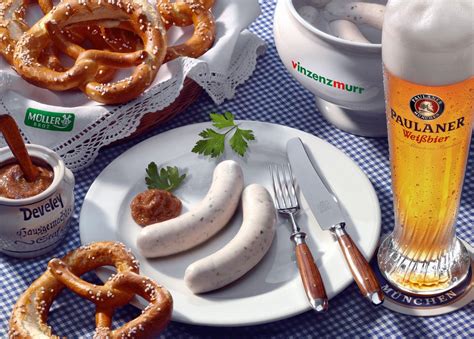 Bavarian Breakfast: Weißwurst and Weißbier | Bavarian recipes, Bavarian cuisine, White sausage