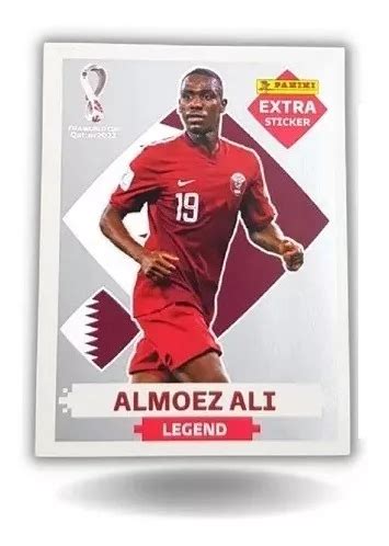 Figurinha Extra Sticke Almoez Ali Legend Prata Copa Qatar Frete Gr Tis