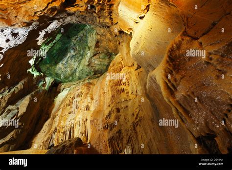 Detail Of Rock Formations In Gough S Cave Cheddar Gorge Caves