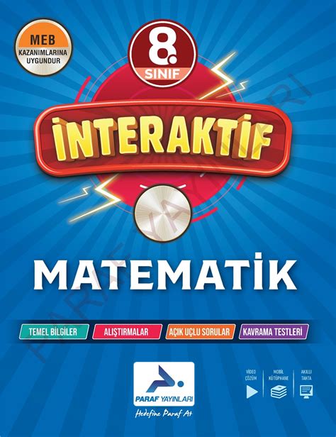 PARAF YAYINLARI 8 SINIF 8 Sınıf İnteraktif Matematik Soru Kütüphanesi