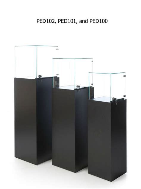 Ped100 Square Gallery Pedestal Museum Display Cases Display Case Display Shelves