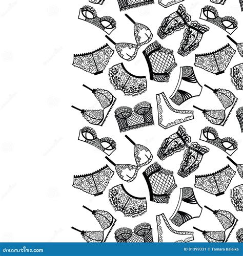 Culotte De Lingerie Et Fond De Soutien Gorge Illustration De Vecteur Illustration Of Vente