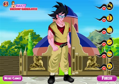 Goku Dressup Play Online On Flash Museum