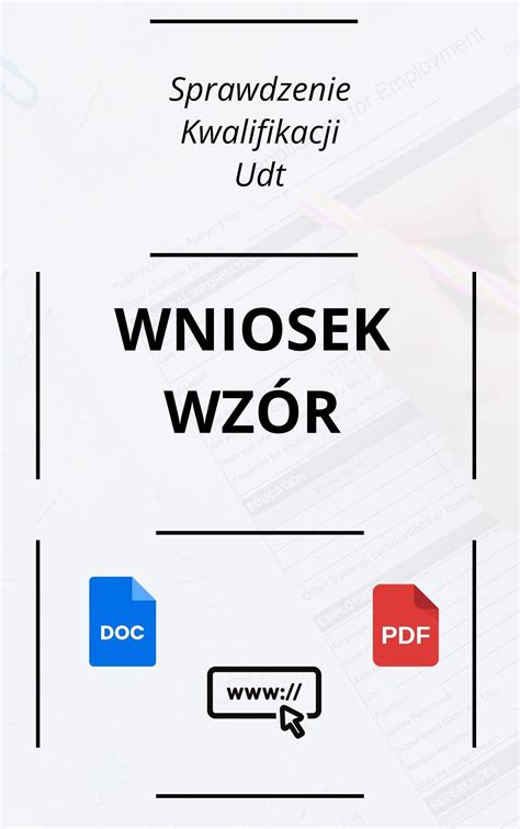 Wniosek O Sprawdzenie Kwalifikacji Udt Wz R