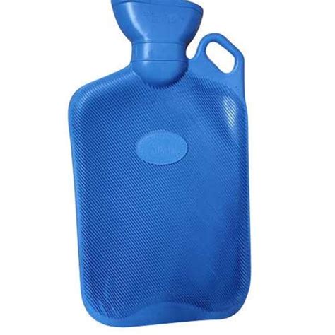 Portable Liter Heat Physiotherapy Leak Proof Blue Hot Water Rubber Bottle Age Group Elders At