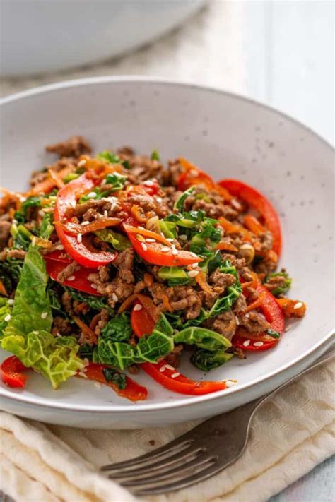 Ground Beef and Cabbage Skillet | Little Bit Recipes