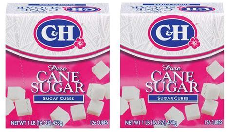 C H Pure Sugar Cane Cubes Oz Pack Of Lb Each